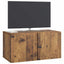 Væghængt TV-skab 59,5 x 31 x 30 cm Gammelt træ Konstrueret træ