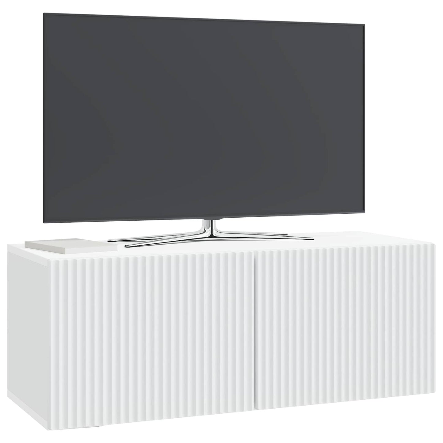 Væghængt TV-skab Hvid 78,5 x 31 x 30 cm Konstrueret træ