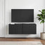 Væghængt TV-skab 78,5 x 31 x 30 cm Sort Konstrueret træ