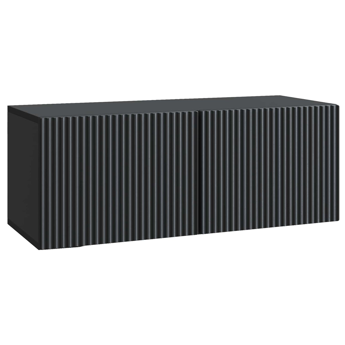 Væghængt TV-skab 78,5 x 31 x 30 cm Sort Konstrueret træ