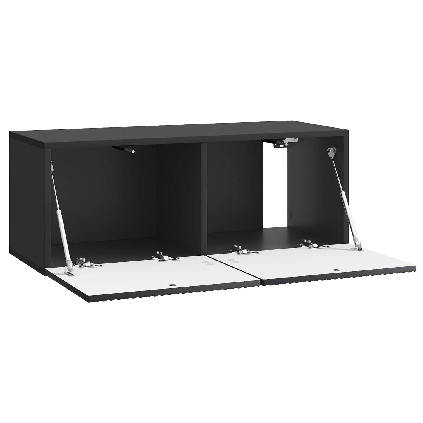 Væghængt TV-skab 78,5 x 31 x 30 cm Sort Konstrueret træ