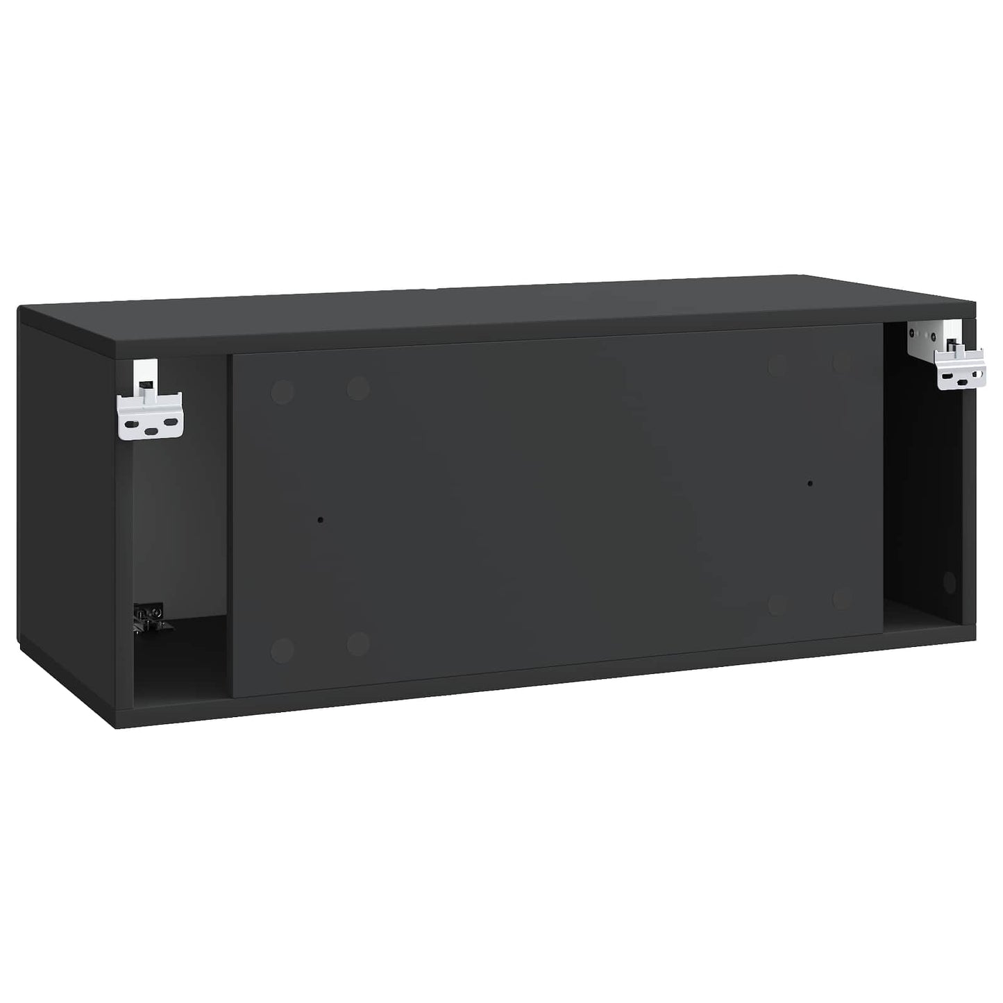 Væghængt TV-skab 78,5 x 31 x 30 cm Sort Konstrueret træ