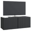 Væghængt TV-skab 78,5 x 31 x 30 cm Sort Konstrueret træ