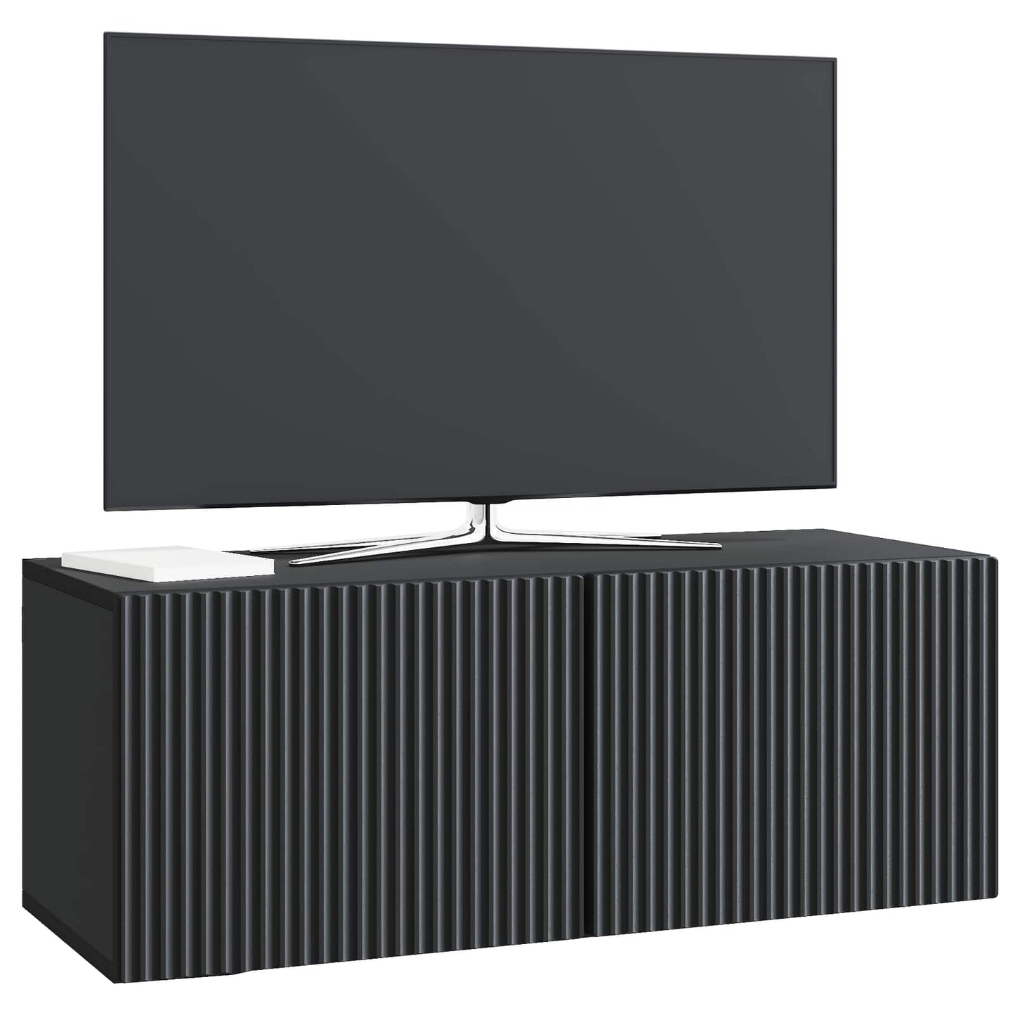Væghængt TV-skab 78,5 x 31 x 30 cm Sort Konstrueret træ