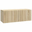 Væghængt TV-skab 78,5 x 31 x 30 cm Sonoma-eg Konstrueret træ