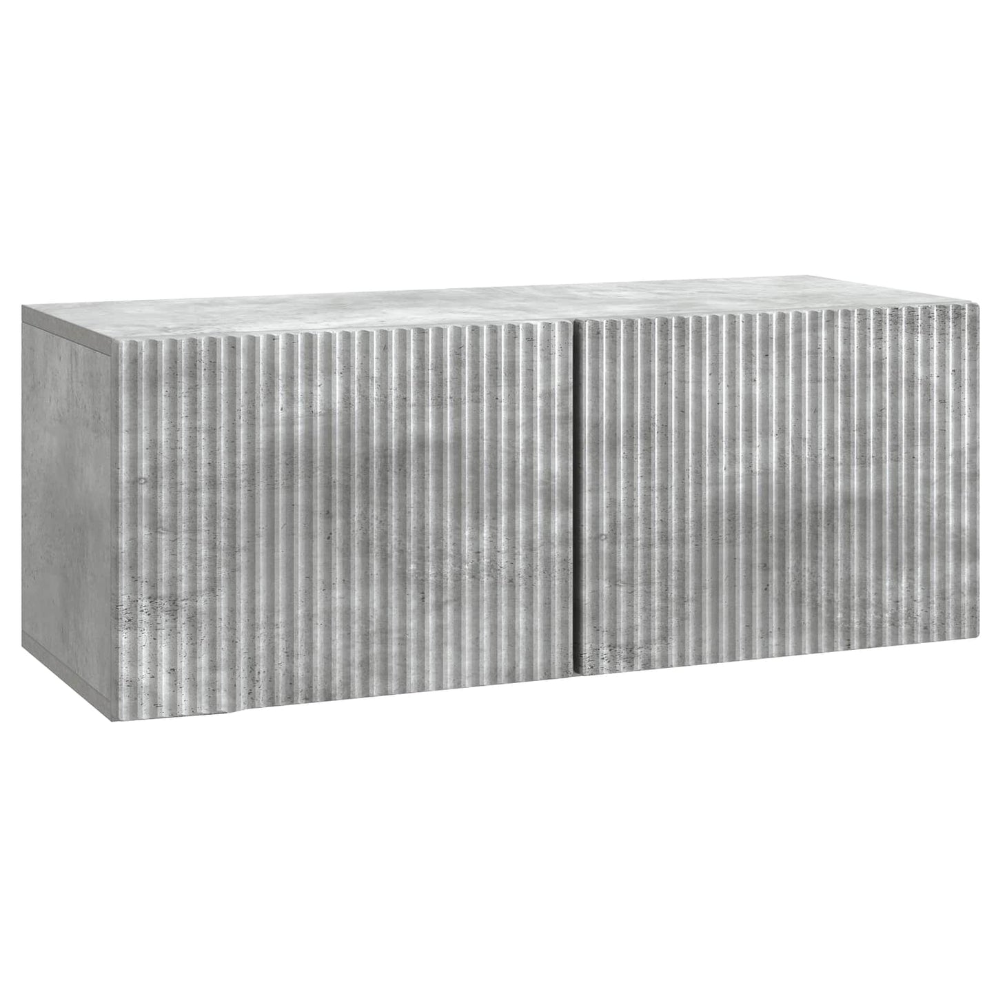 Væghængt TV-skab 78,5 x 31 x 30 cm Betongrå Konstrueret træ