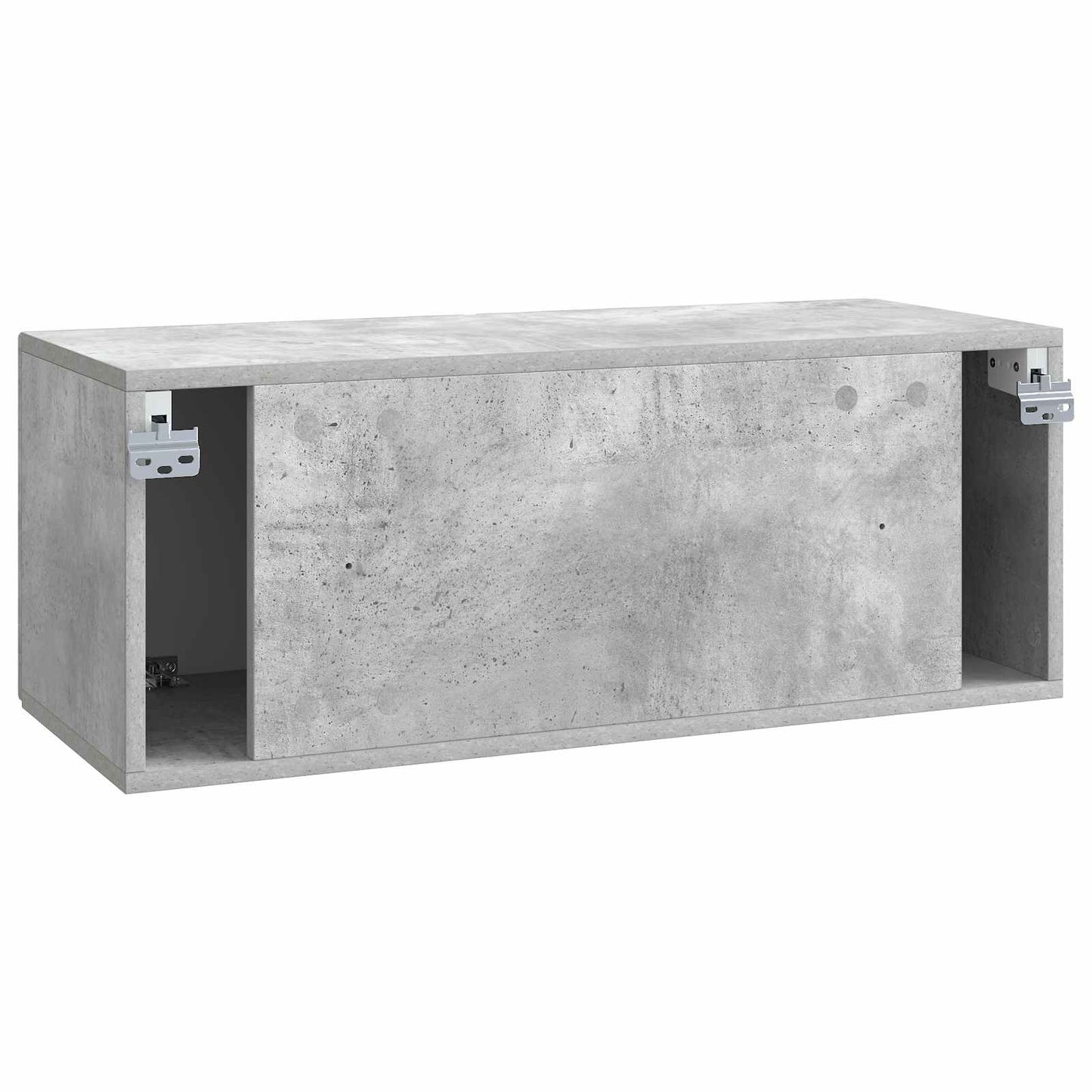 Væghængt TV-skab 78,5 x 31 x 30 cm Betongrå Konstrueret træ