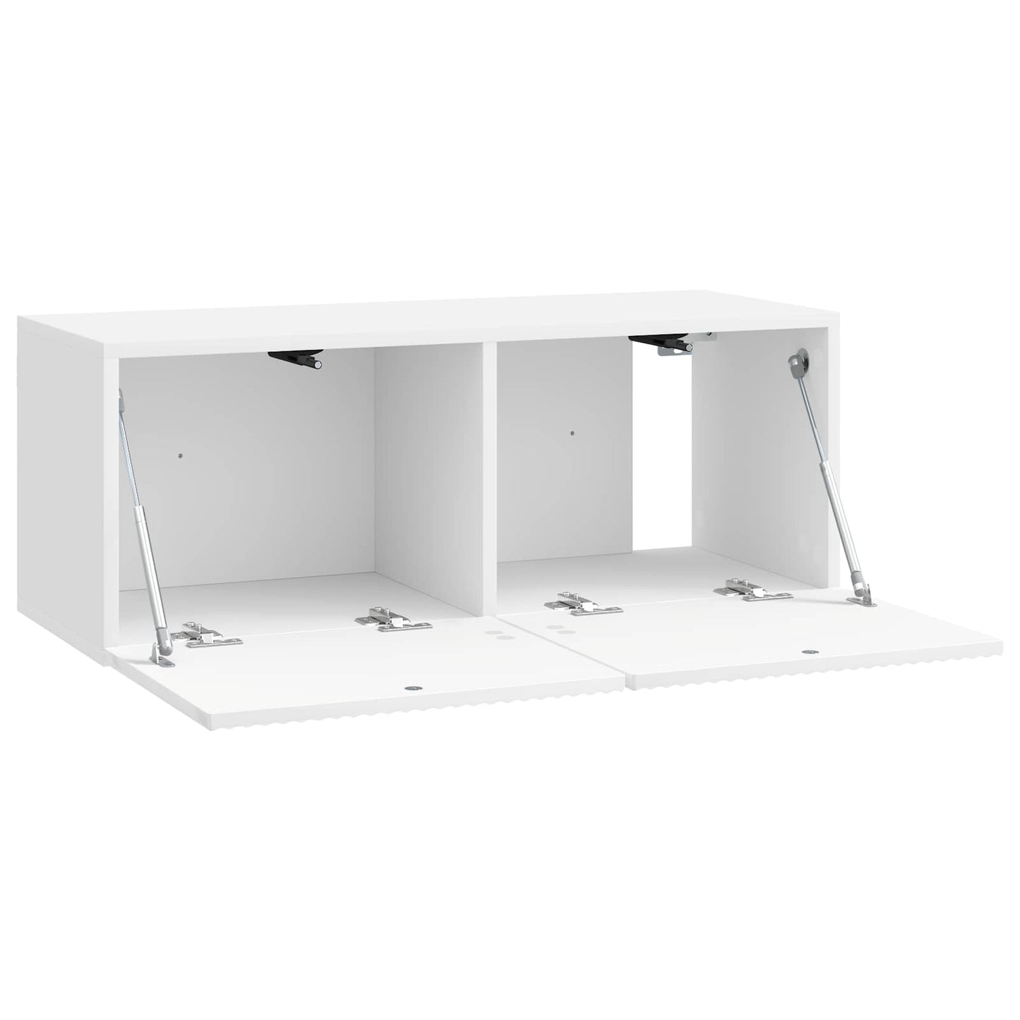 Væghængt TV-skab 78,5 x 31 x 30 cm Hvid højglans