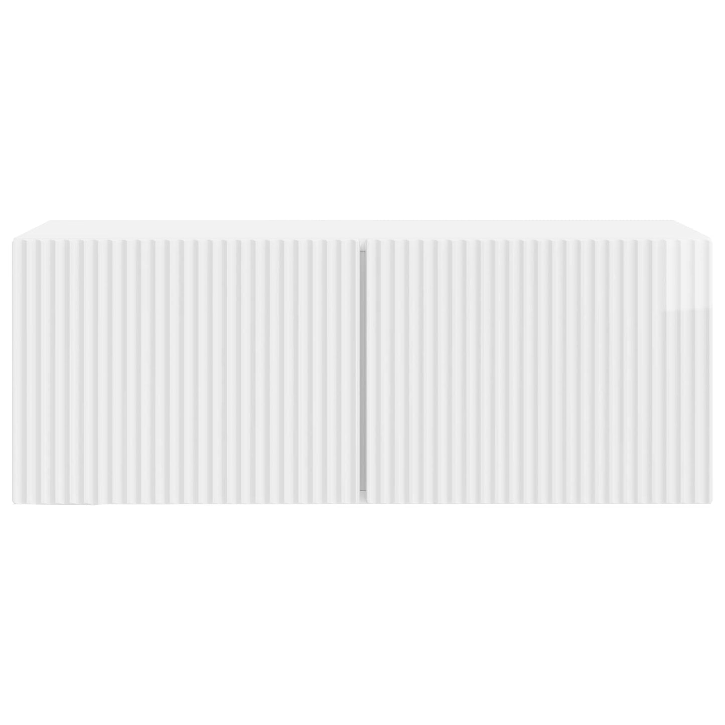 Væghængt TV-skab 78,5 x 31 x 30 cm Hvid højglans