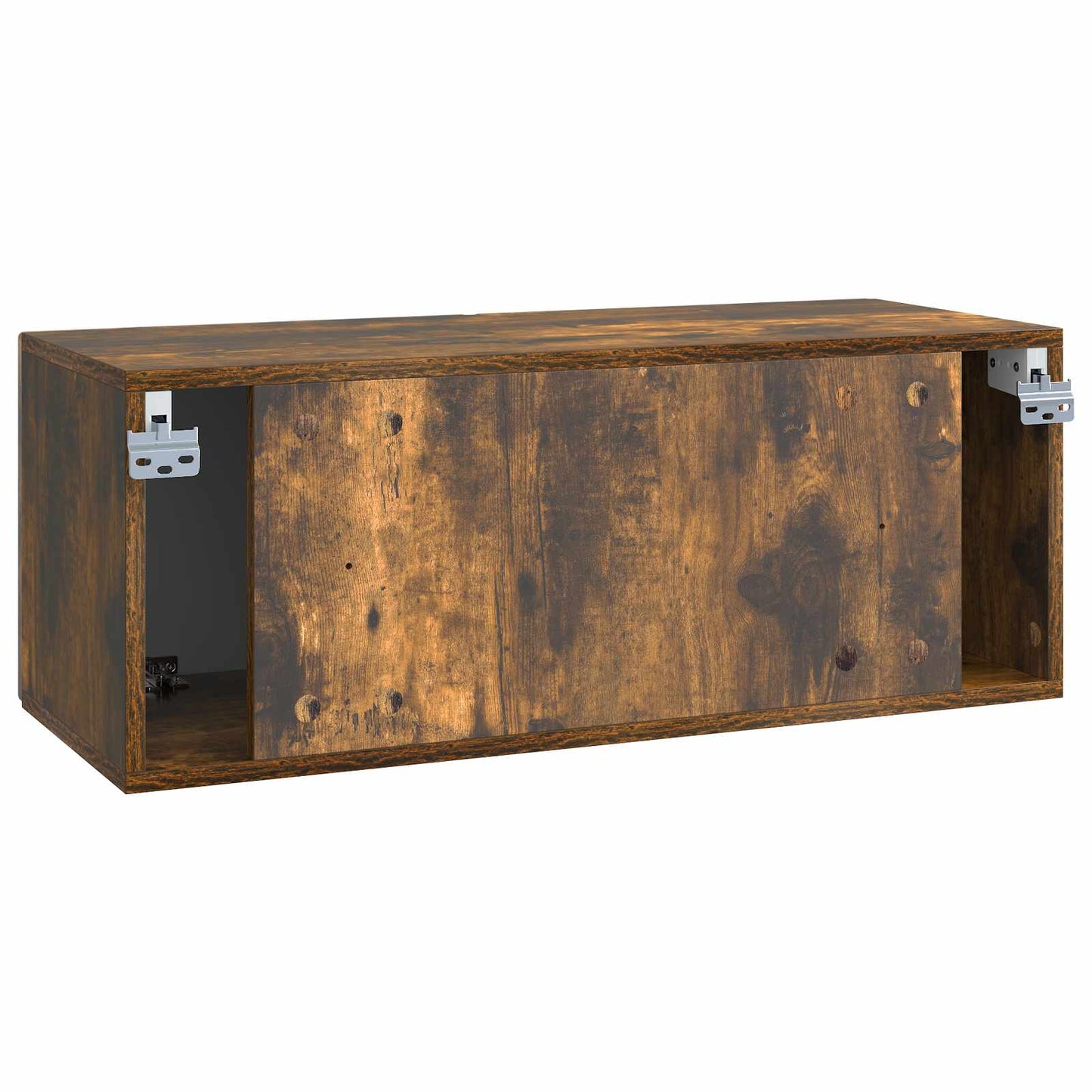 Væghængt TV-skab 78,5 x 31 x 30 cm Røget eg Konstrueret træ