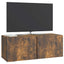 Væghængt TV-skab 78,5 x 31 x 30 cm Røget eg Konstrueret træ