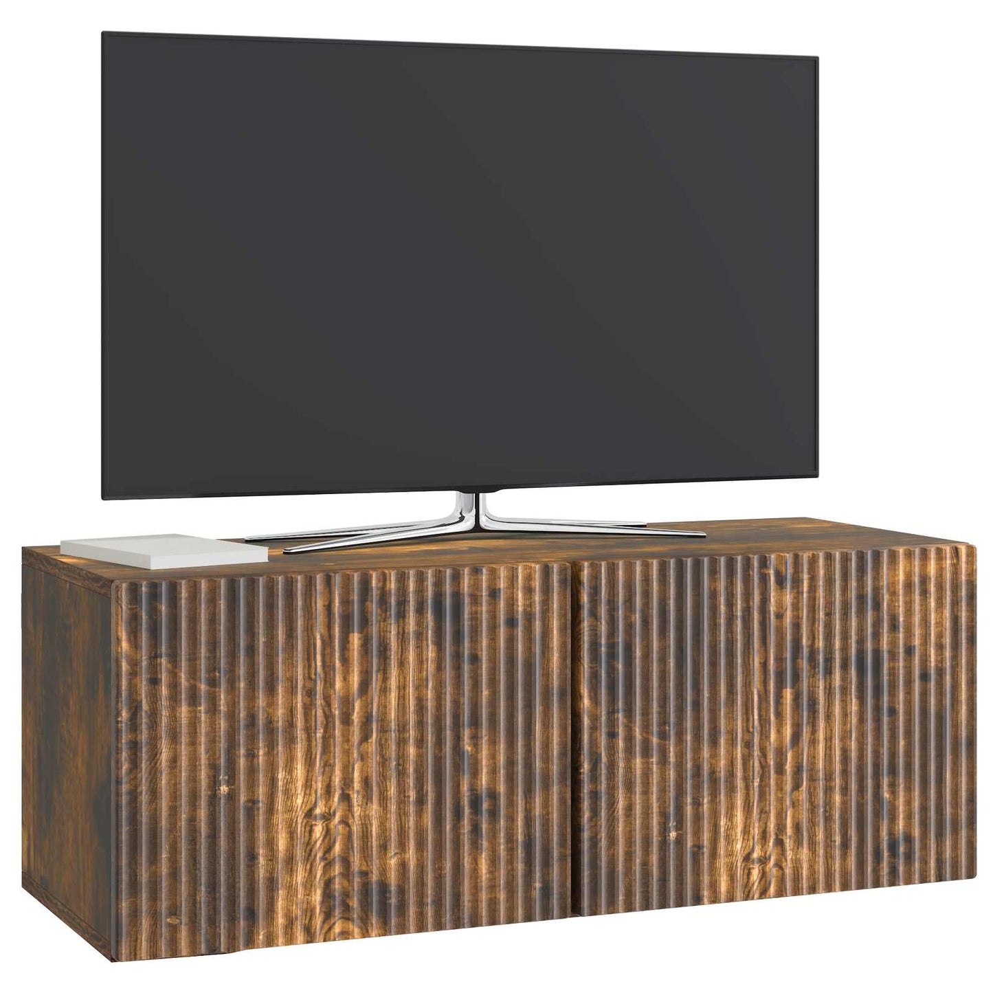 Væghængt TV-skab 78,5 x 31 x 30 cm Røget eg Konstrueret træ