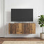 Væghængt TV-skab 78,5 x 31 x 30 cm Gammelt træ Konstrueret træ