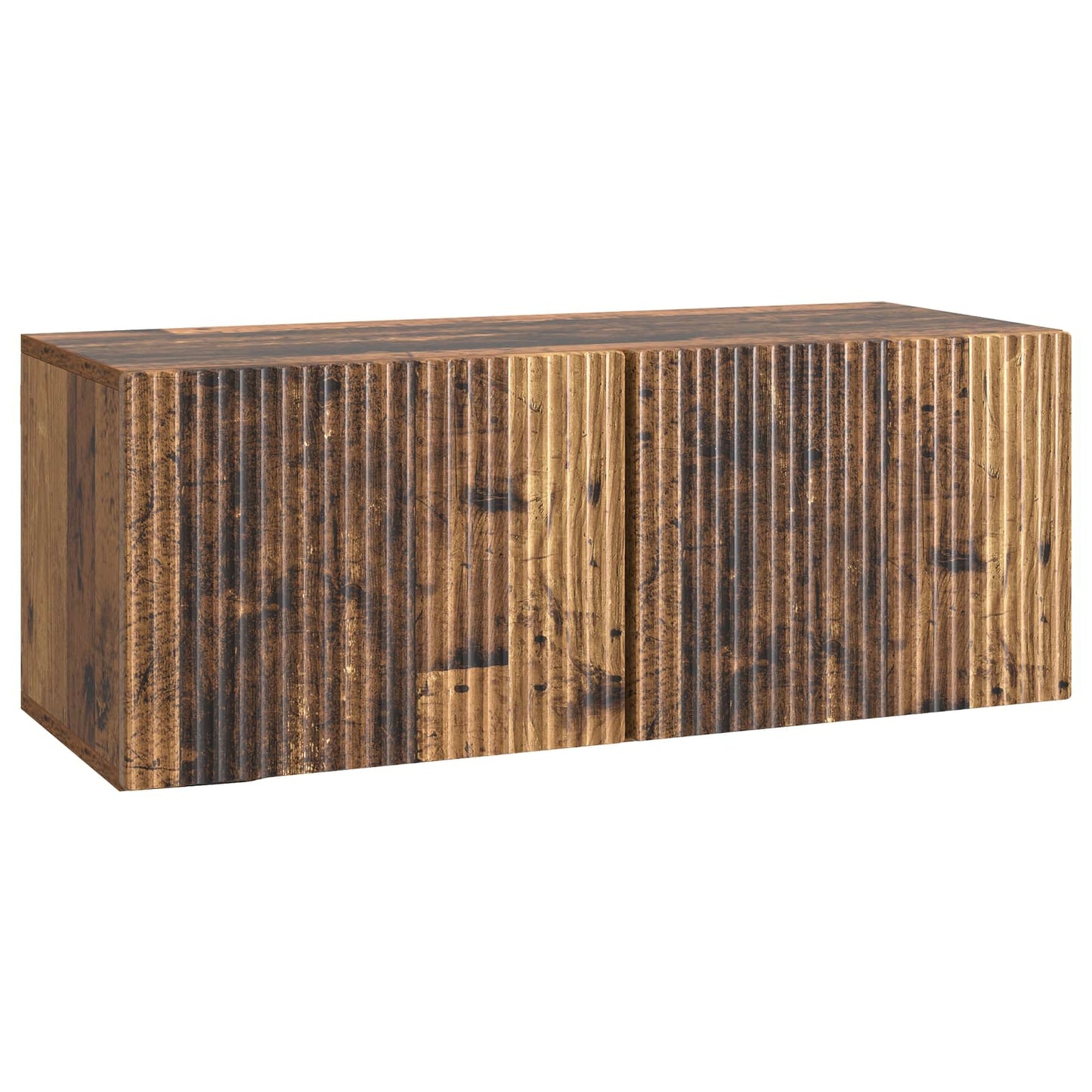 Væghængt TV-skab 78,5 x 31 x 30 cm Gammelt træ Konstrueret træ