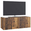 Væghængt TV-skab 78,5 x 31 x 30 cm Gammelt træ Konstrueret træ