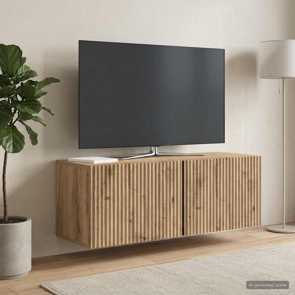 Væghængt TV-skab 78,5 x 31 x 30 cm Artisan-eg Konstrueret træ