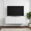 Væghængt TV-skab Hvid 98 x 31 x 30 cm Konstrueret træ