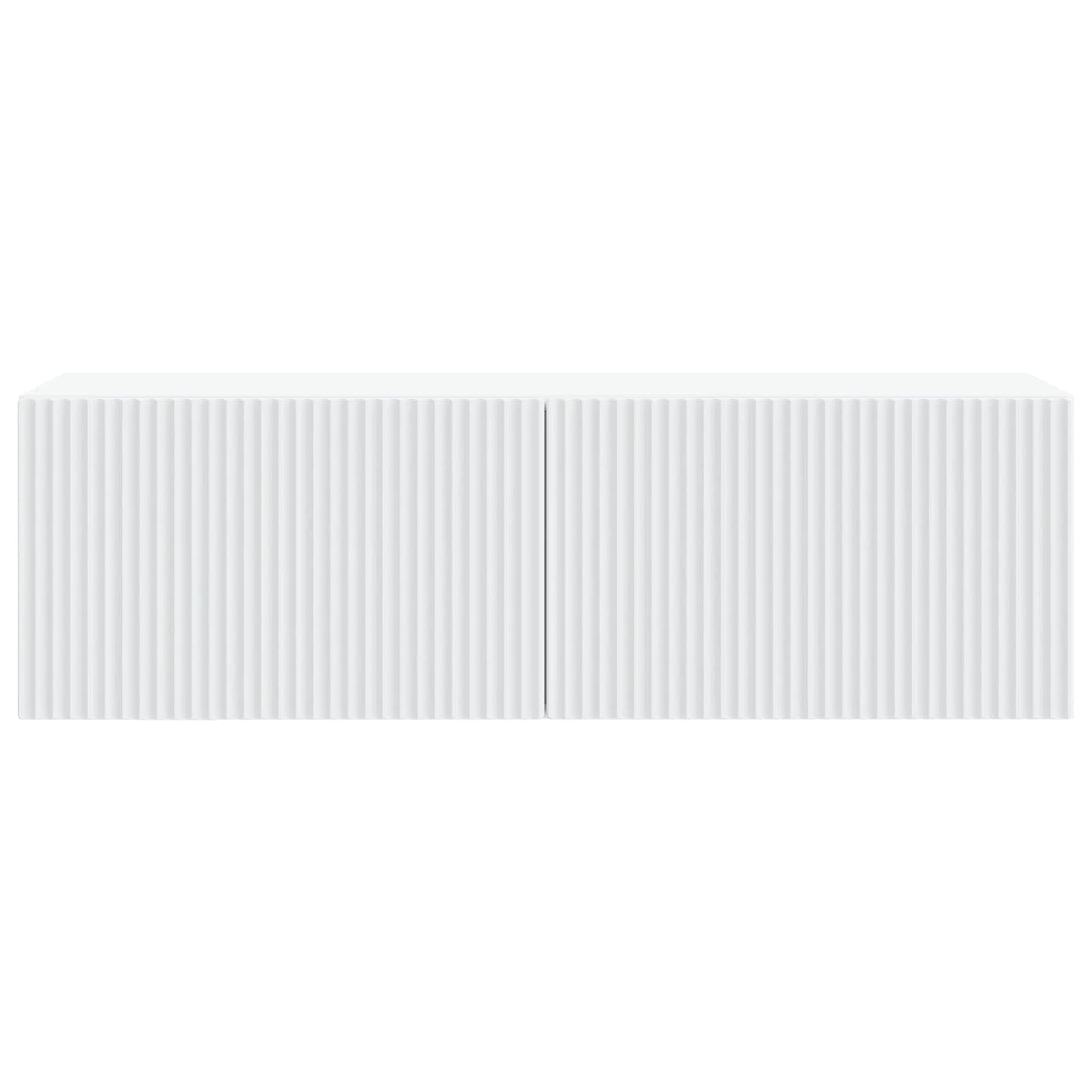 Væghængt TV-skab Hvid 98 x 31 x 30 cm Konstrueret træ