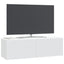 Væghængt TV-skab Hvid 98 x 31 x 30 cm Konstrueret træ