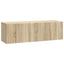 Væghængt TV-skab 98 x 31 x 30 cm Sonoma-eg Konstrueret træ