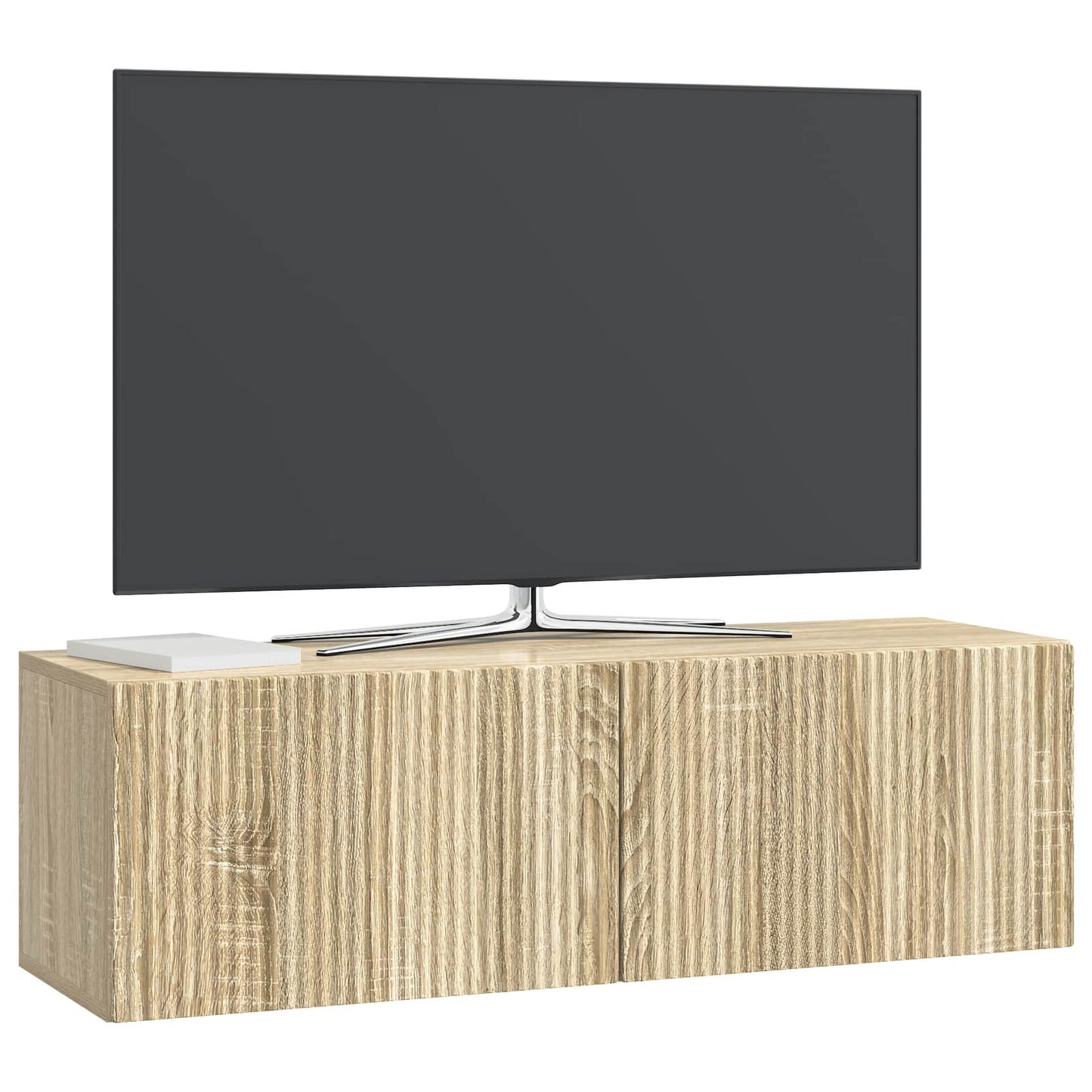Væghængt TV-skab 98 x 31 x 30 cm Sonoma-eg Konstrueret træ