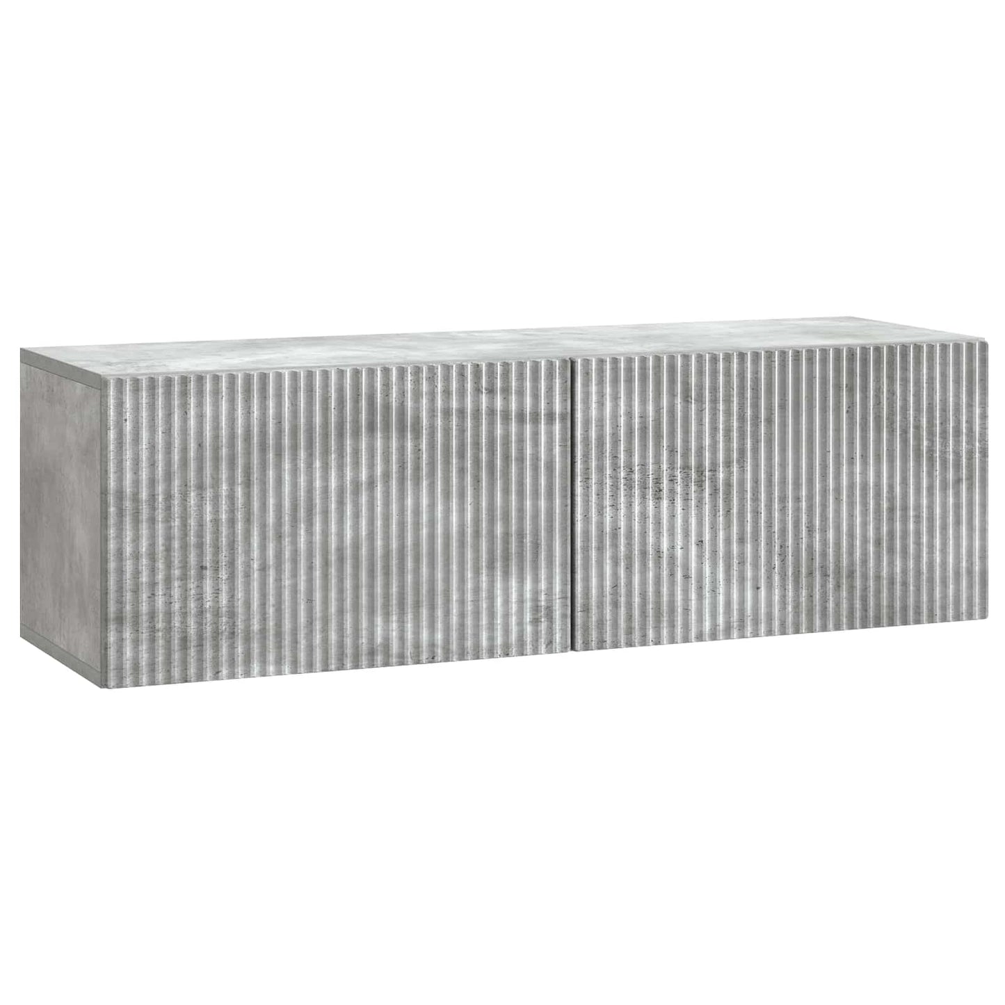Væghængt TV-skab 98 x 31 x 30 cm Betongrå Konstrueret træ