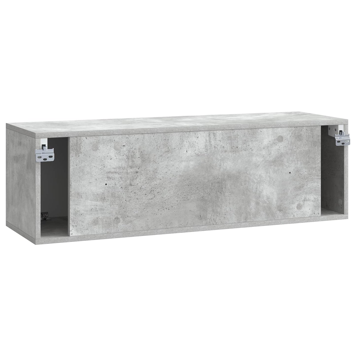 Væghængt TV-skab 98 x 31 x 30 cm Betongrå Konstrueret træ