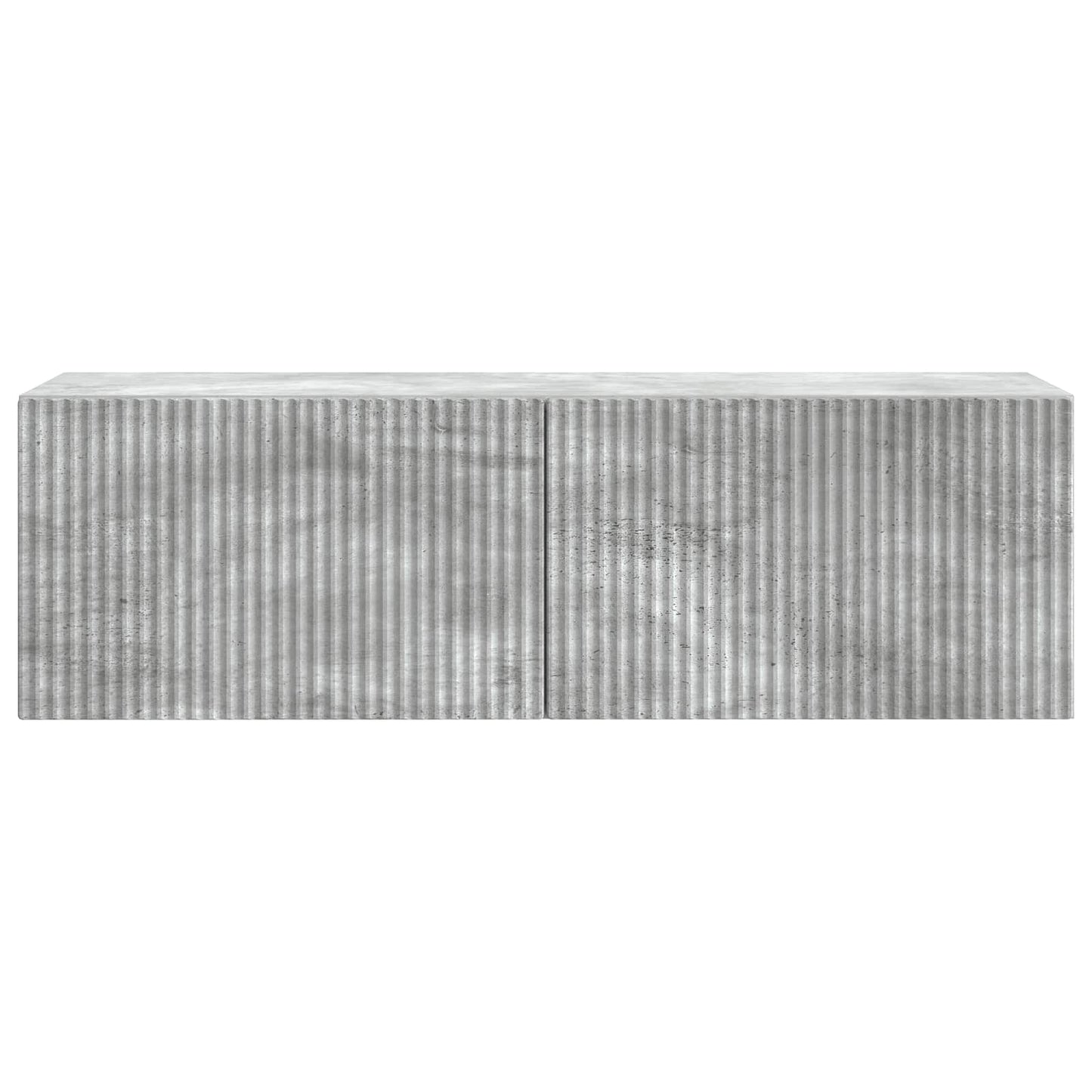 Væghængt TV-skab 98 x 31 x 30 cm Betongrå Konstrueret træ