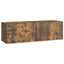 Væghængt TV-skab 98 x 31 x 30 cm Røget eg Konstrueret træ