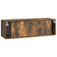 Væghængt TV-skab 98 x 31 x 30 cm Røget eg Konstrueret træ