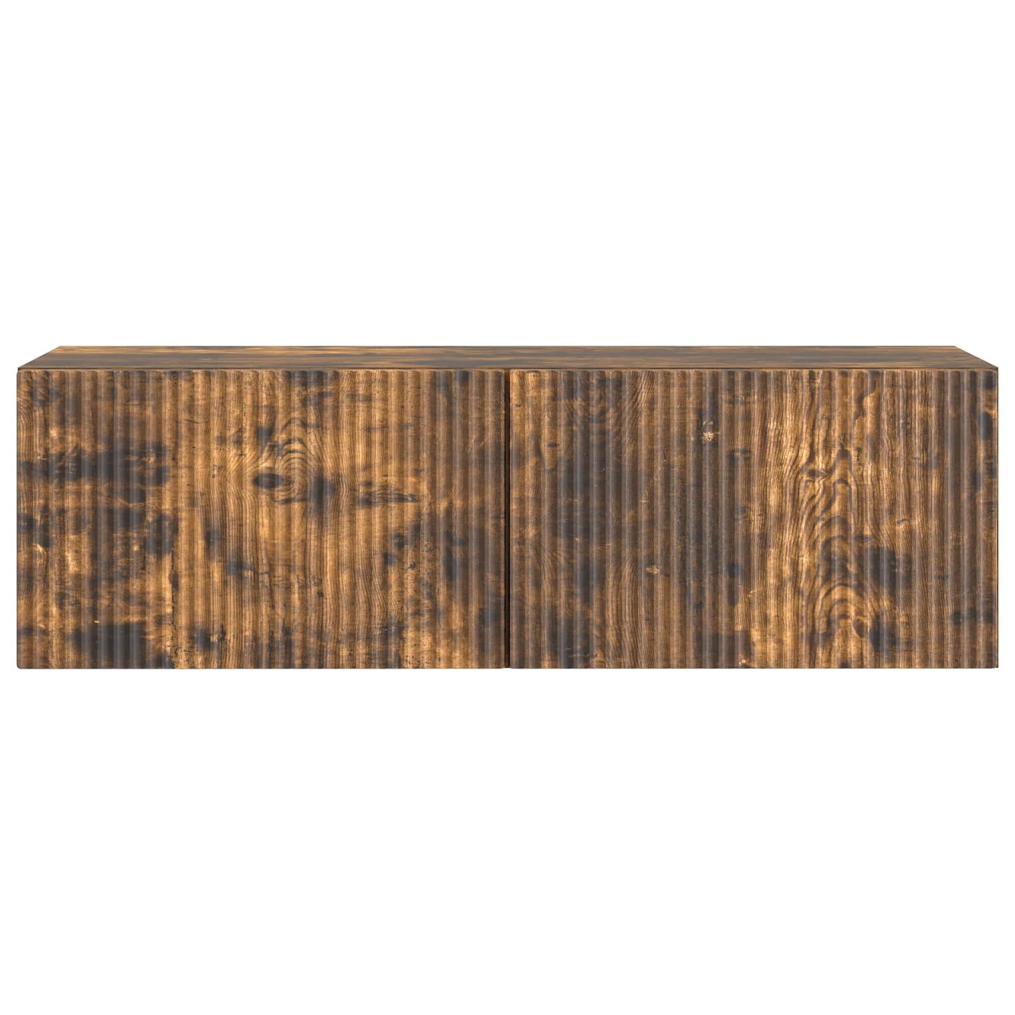 Væghængt TV-skab 98 x 31 x 30 cm Røget eg Konstrueret træ
