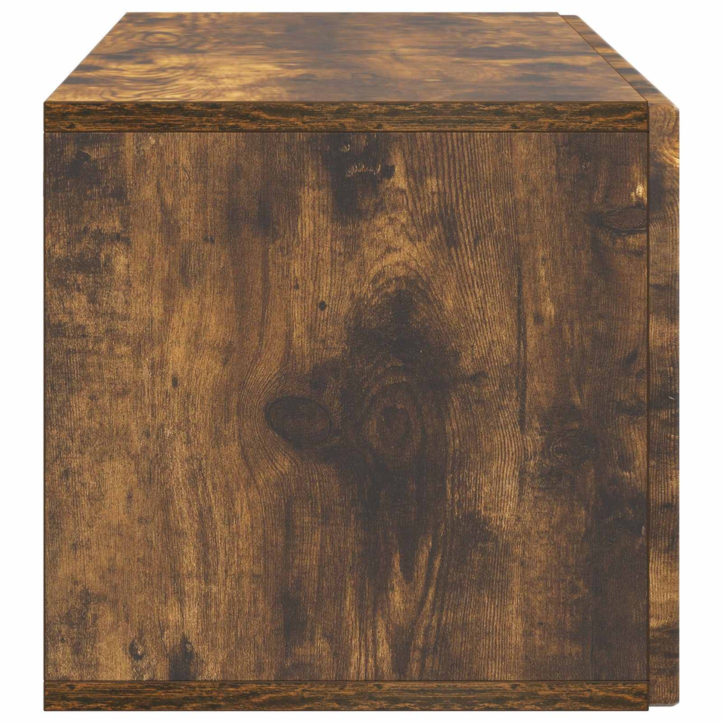Væghængt TV-skab 98 x 31 x 30 cm Røget eg Konstrueret træ