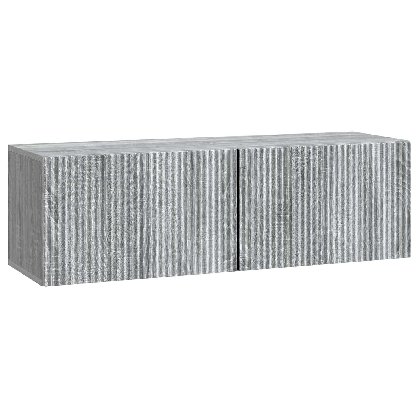 Væghængt TV-skab 98 x 31 x 30 cm Grå sonoma-eg Konstrueret træ