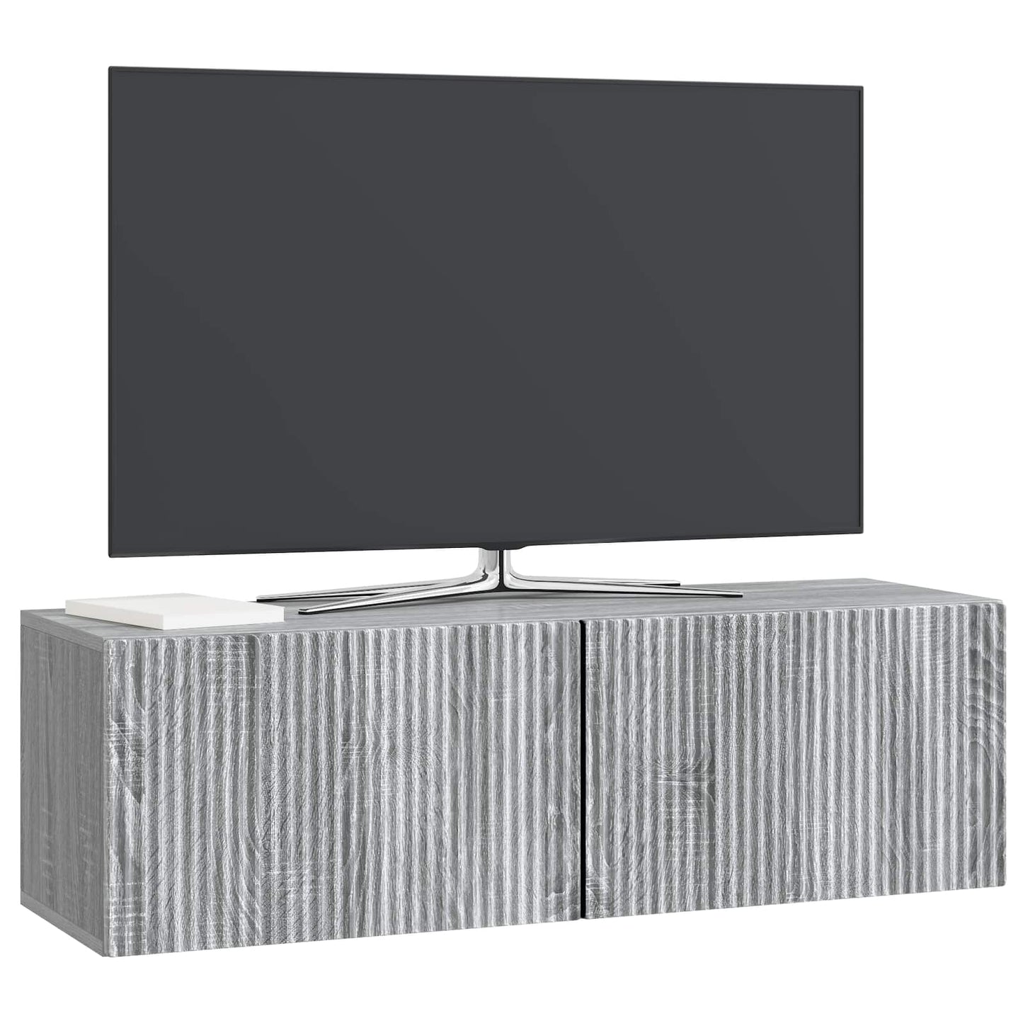 Væghængt TV-skab 98 x 31 x 30 cm Grå sonoma-eg Konstrueret træ