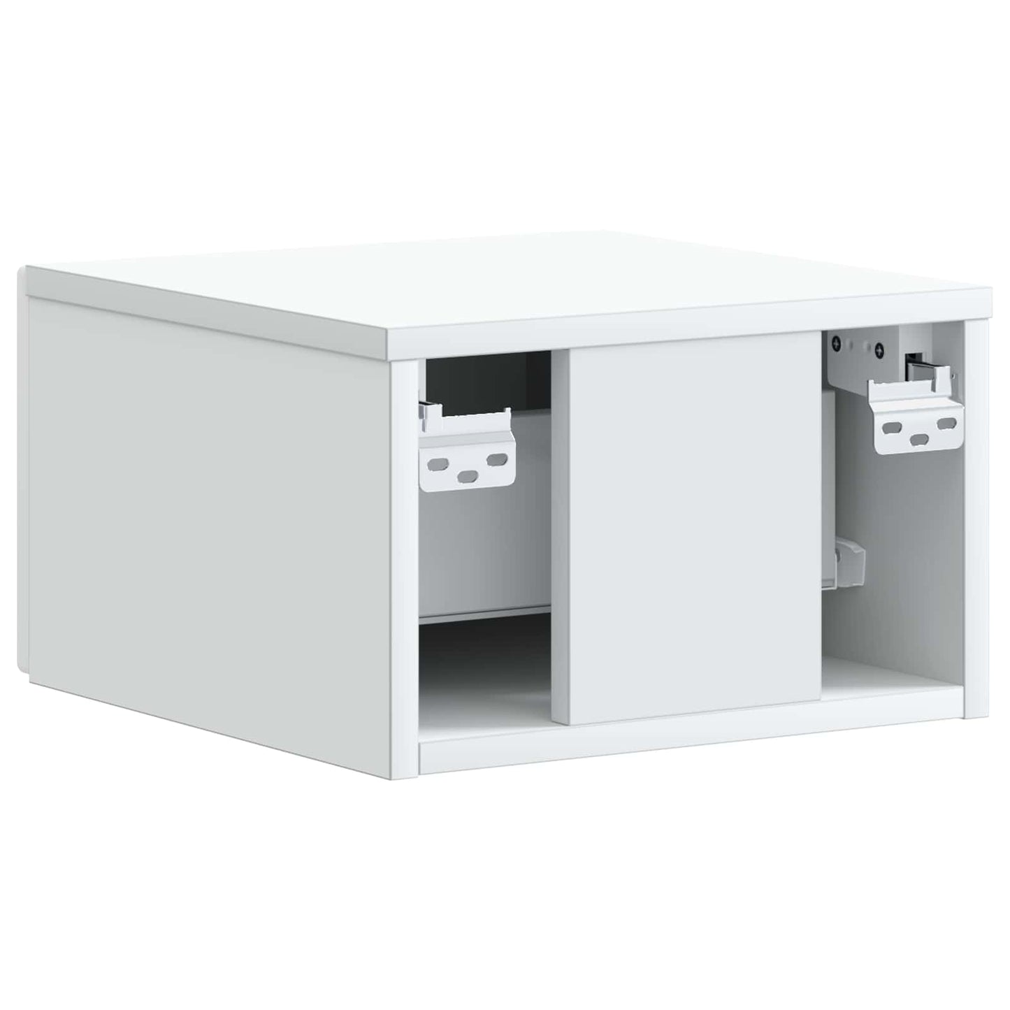 Væghængt Natbord 2 stk. Hvid 34,5 x 33 x 20 cm Konstrueret træ