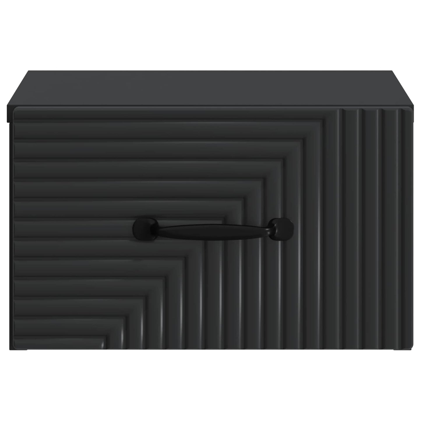 Væghængt Natbord 2 pcs Sort 34,5 x 33 x 20 cm Konstrueret træ