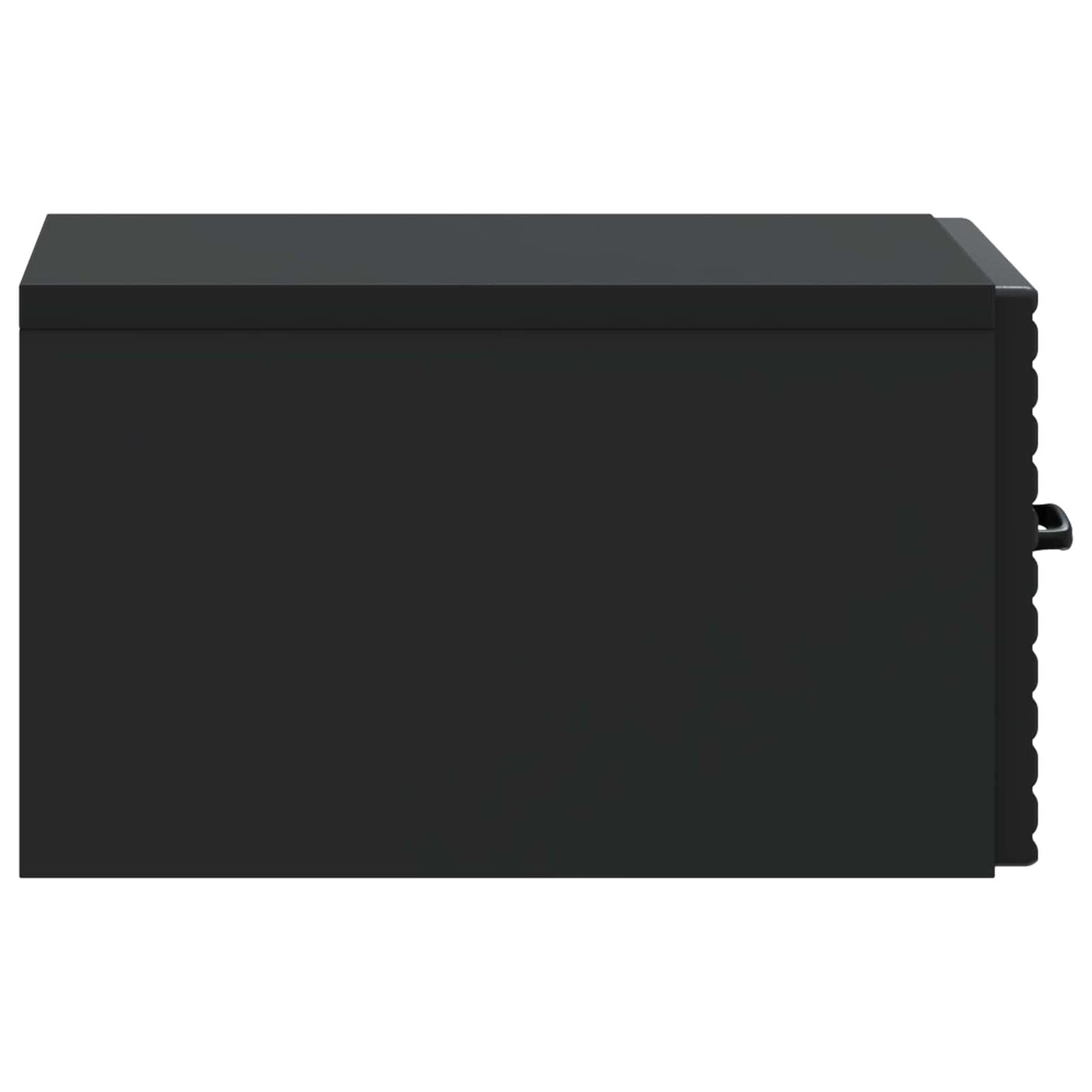 Væghængt Natbord 2 pcs Sort 34,5 x 33 x 20 cm Konstrueret træ