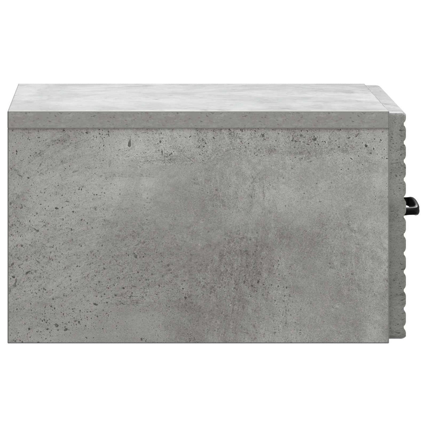 Væghængt Natbord Betongrå 34,5 x 33 x 20 cm Konstrueret træ