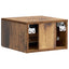 Væghængt Natbord med skuffe 2 pcs Gammelt træ 34,5 x 33 x 20 cm