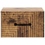 Væghængt Natbord med skuffe 2 pcs Gammelt træ 34,5 x 33 x 20 cm