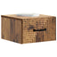Væghængt Natbord med skuffe 2 pcs Gammelt træ 34,5 x 33 x 20 cm