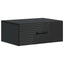 Væghængt Natbord 2 pcs Sort 49 x 34,5 x 20 cm Konstrueret træ