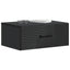 Væghængt Natbord 2 pcs Sort 49 x 34,5 x 20 cm Konstrueret træ