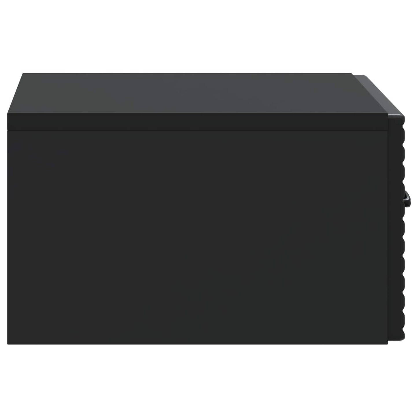 Væghængt Natbord 2 pcs Sort 49 x 34,5 x 20 cm Konstrueret træ