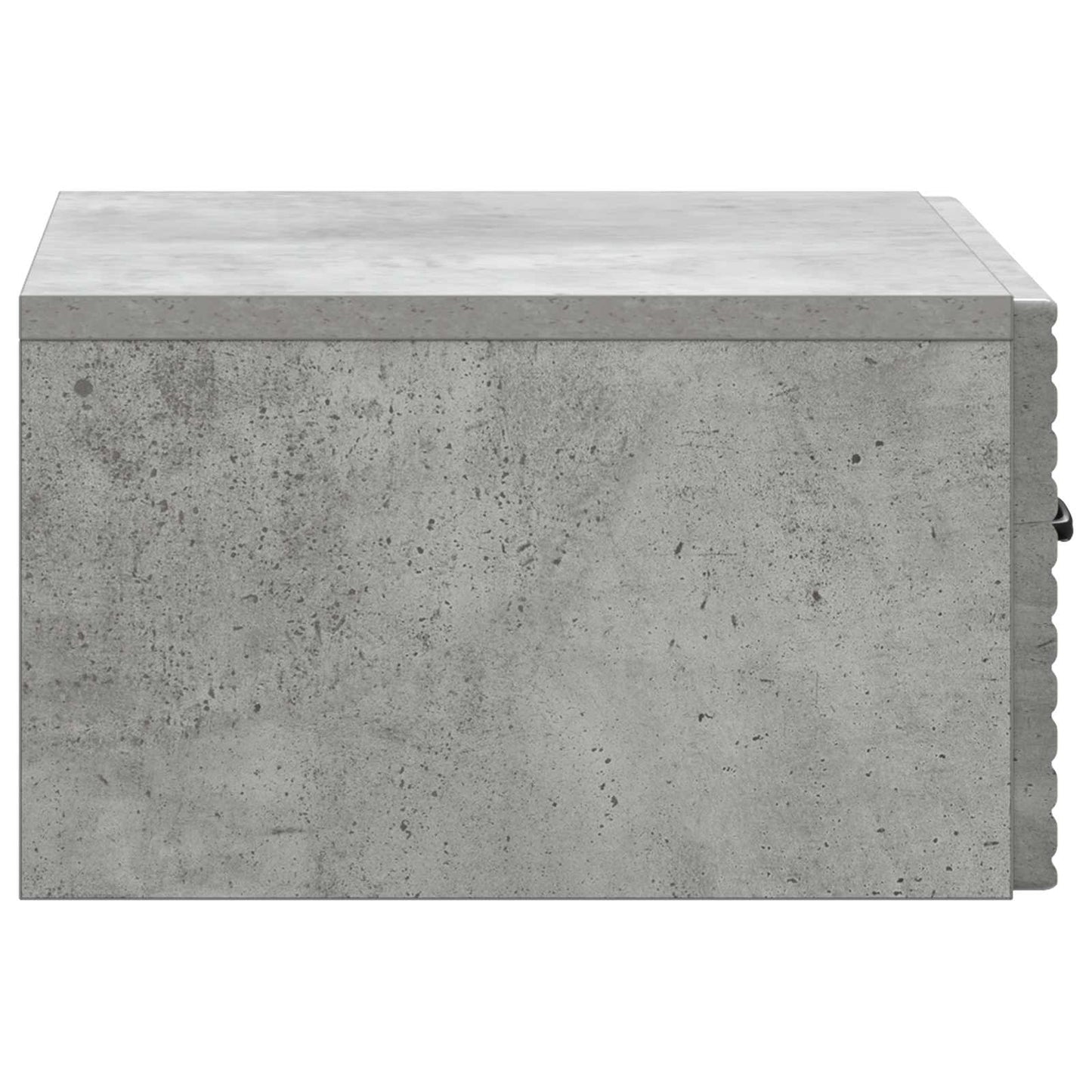 Væghængt Natbord Betongrå 49 x 34,5 x 20 cm Konstrueret træ