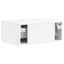 Væghængt Natbord 2 pcs Hvid højglans 49 x 34,5 x 20 cm
