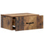 Væghængt Natbord med skuffe 2 pcs Gammelt træ 49 x 34,5 x 20 cm