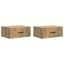 Væghængt Natbord med skuffe 2 pcs Artisan-eg 49 x 34,5 x 20 cm