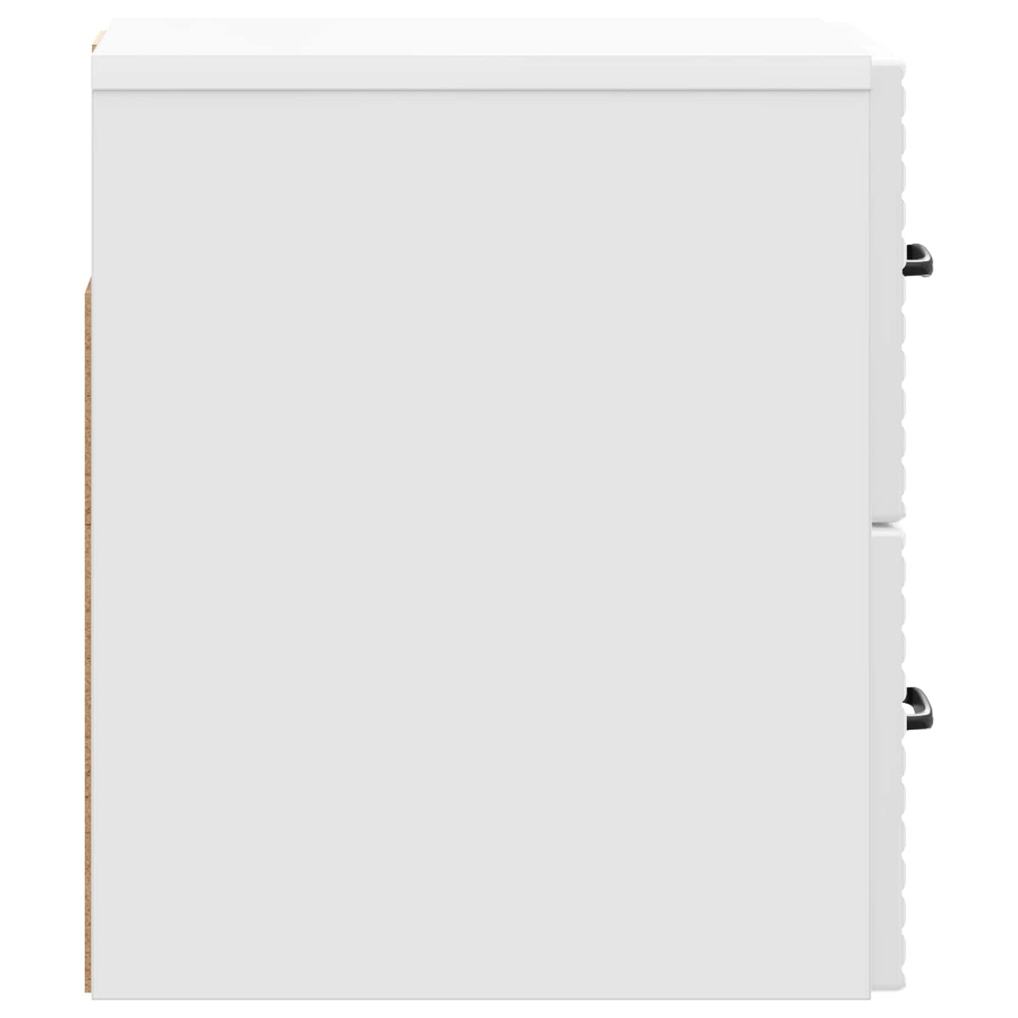 Væghængt Natbord 2 pcs Hvid højglans 34,5 x 33 x 40 cm