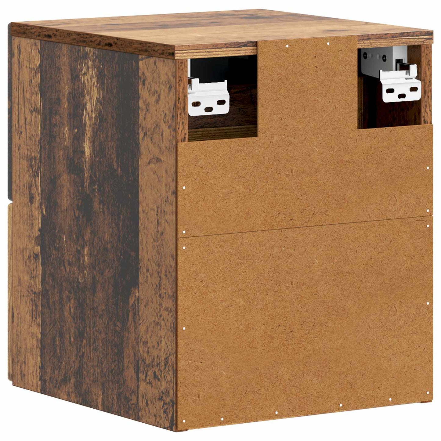 Væghængt Natbord Gammelt træ 34,5 x 33 x 40 cm Konstrueret træ